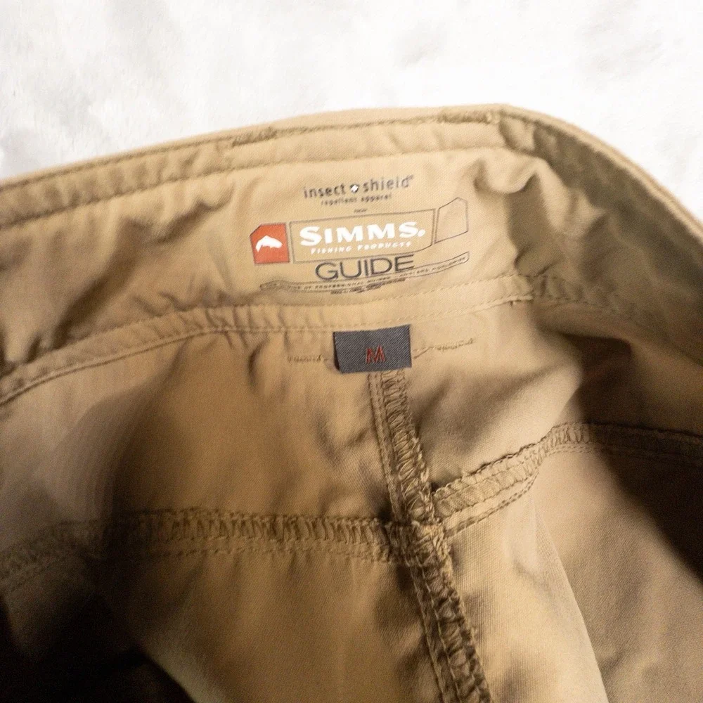Simms Guide Series Fishing Pants Insect Shield Nylon Pants Mens M 32x32 Gorpcore